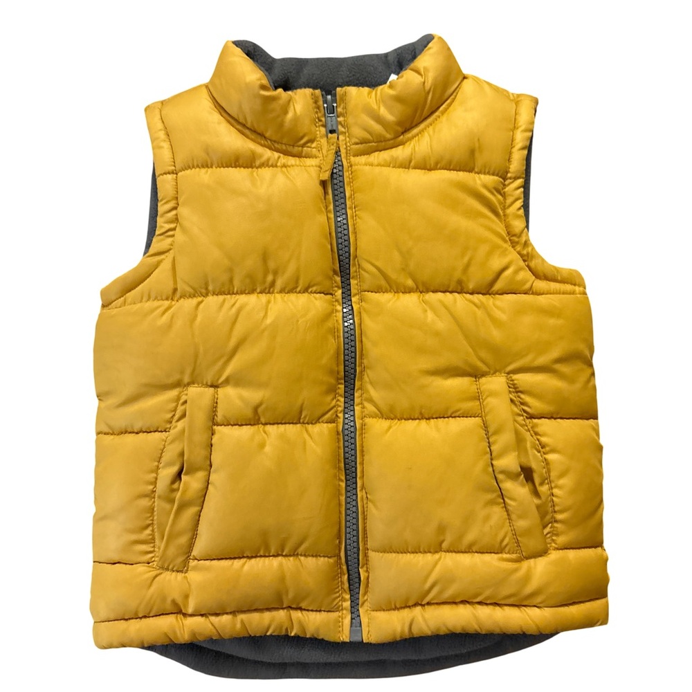 Sunny Yellow Kids Puffer Vest